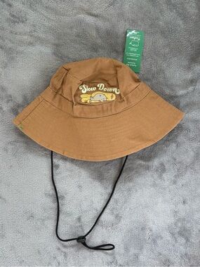 NWT Pusheen Box Spring 2022 Exclusive "Slow Down" Bucket Sun Hat with String